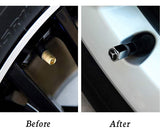 Silver AMG MERCEDES BENZ Car Wheel Tire Valves Dust Stem Air Caps Keychain Emblem KEY FOB Set - US SELLER