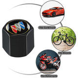 BUICK Car Wheel Tire Valves Dust Stem Air Caps Keychain Emblem KEY FOB Set - US SELLER