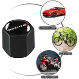 DODGE SRT Set Seat Belt Covers with Wheel Tire Valves Air Caps Keychain Set - US SELLER