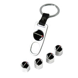 DODGE SRT Set Seat Belt Covers with Silver Wheel Tire Valves Air Caps Keychain Set - US SELLER