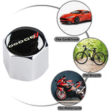 Dodge Charger Set of Silver Car Wheel Tire Valves Dust Stem Air Caps Keychain with Black Carbon Fiber Look Seat Belt Covers