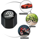 Mazda Set LOGO Emblems with Mazda Speed Keychain Tire Wheel Valves Black Air Caps - US SELLER