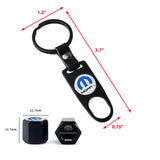 Mopar "M" Logo Universal Black Car SUV Wheel Tire Valves Dust Stem Air Caps Keychain Emblem Set