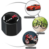HONDA Set LOGO Emblems with TYPE R Wheel Tire Valves Air Caps Keychain - US SELLER