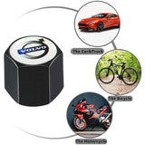VOLVO LOGO Set Emblems with Tire Valves Wheel Air Caps Keychain - US SELLER
