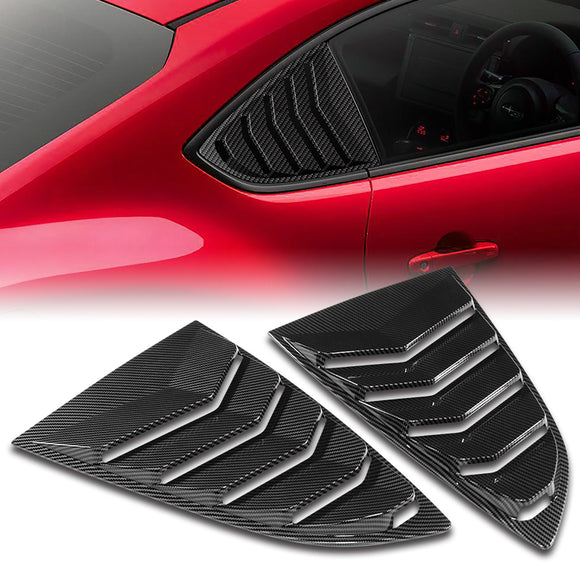 For 2022-2023 Subaru BRZ/Toyota GR86 Carbon Side Window Louvers Scoop Cover Vent