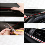 Purple 16.4 ft Interior Edge Gap Line Moulding Trim Molding Strip & Rim Protector Set Auto Car Décor