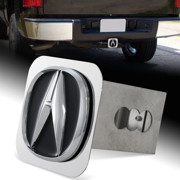 Black Polished Stainless Steel Hitch Cover For ACURA For 2