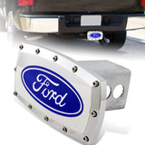 FORD LOGO Hitch Cover Plug Cap For 2" Trailer Tow Receiver with ALLEN BOLTS DESIGN