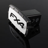 Black FORD FX4 LOGO Hitch Cover Plug Cap For 2" Trailer Receiver with ALLEN BOLTS DESIGN