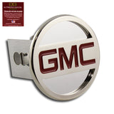 GMC Stainless Steel Hitch Cover Cap Plug Chrome for 2" Trailer Tow Receiver