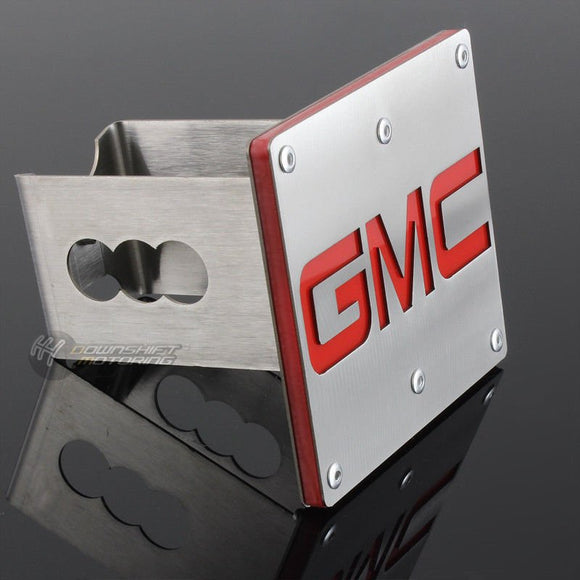 GMC Brushed Stainless Steel Hitch Cover Cap Plug For 2