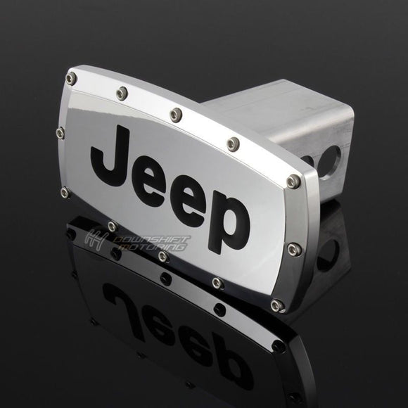 JEEP Engraved Billet Hitch Cover Plug Cap For 2