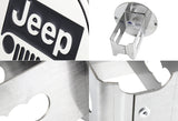 JEEP Polished Stainless Steel Engraved Billet Hitch Cover Cap Plug For 2" Trailer Tow Receiver