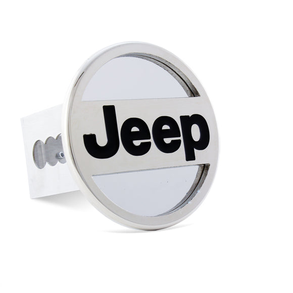 JEEP Polished Stainless Steel Hitch Cover Cap Plug For 2