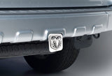 Chrome 3D DODGE RAM Engraved Billet LOGO Stainless Steel Hitch Cover Plug Cap For 2" Trailer Receiver