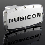 JEEP RUBICON Engraved Billet Hitch Cover Plug Cap For 2" Trailer Receiver with ALLEN BOLTS DESIGN