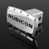 JEEP RUBICON Engraved Billet Hitch Cover Plug Cap For 2" Trailer Receiver with ALLEN BOLTS DESIGN