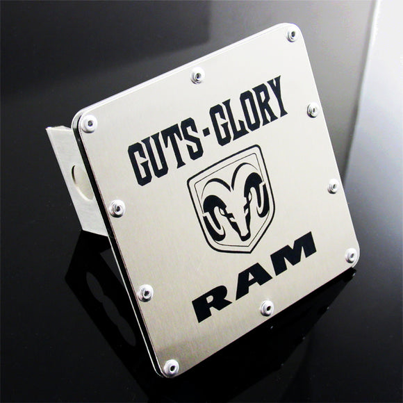GUTS GLORY For DODGE RAM Chrome Stainless Hitch Cover 2