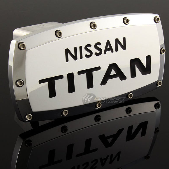 NISSAN TITAN LOGO Engraved Billet Hitch Cover Plug Cap For 2