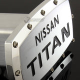 NISSAN TITAN LOGO Engraved Billet Hitch Cover Plug Cap For 2" Trailer Tow Receiver with ALLEN BOLTS Design