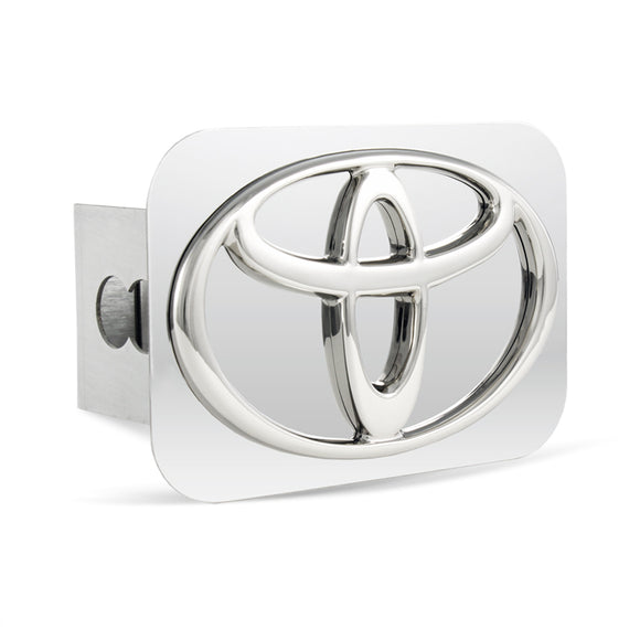 TOYOTA Chrome 3D Logo Stainless Steel Hitch Cover Plug Cap For 2