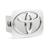 TOYOTA Chrome 3D Logo Stainless Steel Hitch Cover Plug Cap For 2" Trailer Tow Receiver