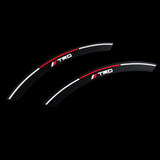 JDM TRD Fender Arch Trim Stickers Protector Car Wheel Eyebrow Strips Fits Toyota 2 pcs