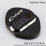 Blue Toyota C-HR 2016-2019 Stainless Steel Door Lock Door Striker Protective Cover Set - 4 pcs