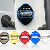 Blue Toyota C-HR 2016-2019 Stainless Steel Door Lock Door Striker Protective Cover Set - 4 pcs