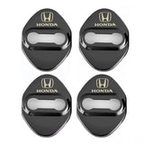 Honda Civic Accord CR-V Black Stainless Steel Door Lock Door Striker Cover Set of 4
