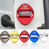 Honda Civic Accord CR-V Red Stainless Steel Door Lock Door Striker Cover Set of 4