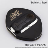 Black Mugen Stainless Steel Door Lock Door Striker Buckle Lock Protective Cover Set - 4 pcs