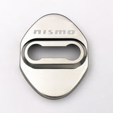 Stainless Steel Silver Door Lock Door Striker Cover for NISMO