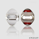 Stainless Steel Silver Door Lock Door Striker Cover for NISMO