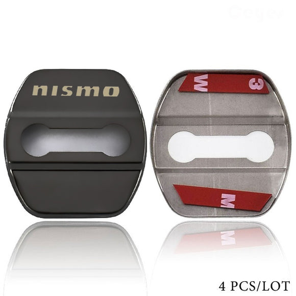 Black Stainless Steel Door Lock Door Striker Cover for NISMO