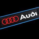 For Audi Blue Border Rubber Car Door Scuff Sill Cover Panel Step Protector 4pcs
