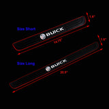 For Buick 4PCS Red Border Rubber Car Door Scuff Sill Cover Panel Step Protector
