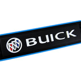 BUICK Set Car Door 4PCS Rubber Scuff Sill Panel Step Protector with Wheel Tire Valves Dust Stem Air Caps Keychain