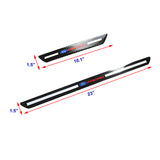 For Ford Carbon Fiber Car Door Welcome Plate Sill Scuff Cover Panel Sticker 4PCS Set