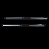 Ford Racing Set Carbon Car Door Scuff Sill Panel 2PCS Step Protector with Keychain Wheel Tire Valves Dust Stem Air Caps