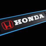 For Honda 4pcs Blue Border Rubber Car Door Scuff Sill Cover Panel Step Protector