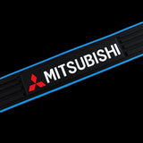 For Mitsubishi Blue/Black Rubber Car Door Scuff Sill Cover Panel Step Protector