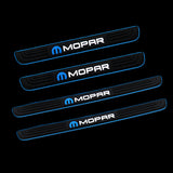 For MOPAR 4PCS Blue Rubber Car Door Scuff Sill Cover Panel Step Protector New