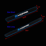 For MOPAR 4PCS Blue Rubber Car Door Scuff Sill Cover Panel Step Protector New