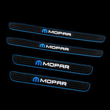 For MOPAR 4PCS Blue Rubber Car Door Scuff Sill Cover Panel Step Protector New