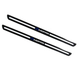 For MOPAR Carbon Fiber Car Front Door Welcome Plate Sill Scuff Cover Decal Sticker 2pc Set