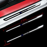Mopar Carbon Car Door Welcome Plate Sill Scuff Cover Decal Sticker 4PCS Set with Seat Belt Covers