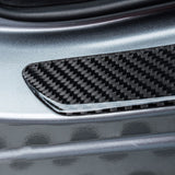 For Ford Carbon Fiber Car Front Door Welcome Plate Sill Scuff Cover Panel Sticker 2PCS Set