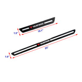 For Mustang Carbon Fiber Car Door Welcome Plate Sill Scuff Cover Decal Sticker 4pc Set